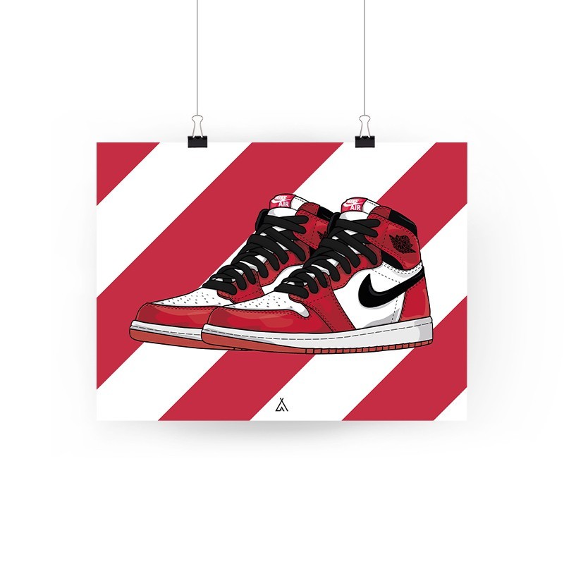 nike air jordan 1 poster