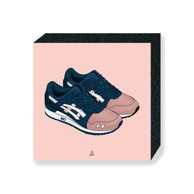 Asics Gel Lyte III Ronnie Fieg Salmon Toes Square Print La Sneakerie