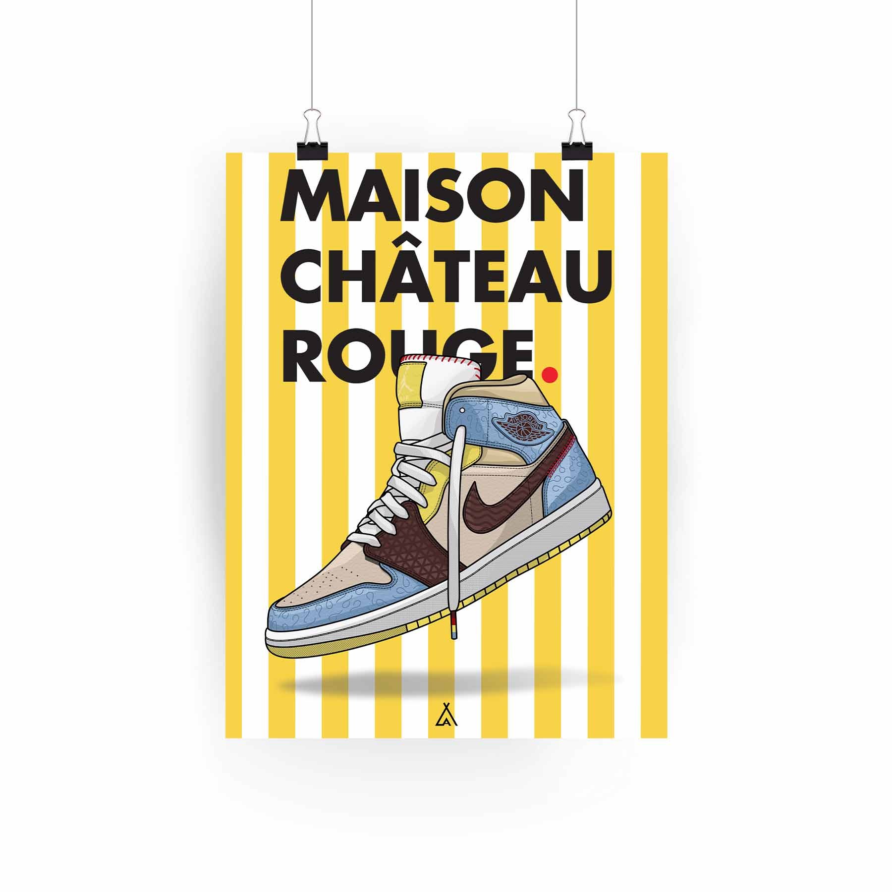 Poster Air Jordan 1 x Maison Château Rouge | La Sneakerie