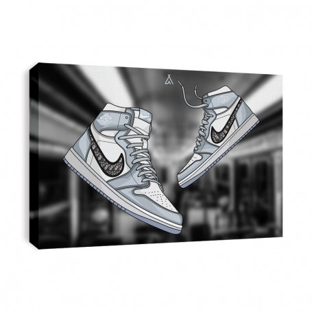 Air Jordan 1 x Dior Canvas Print | La 