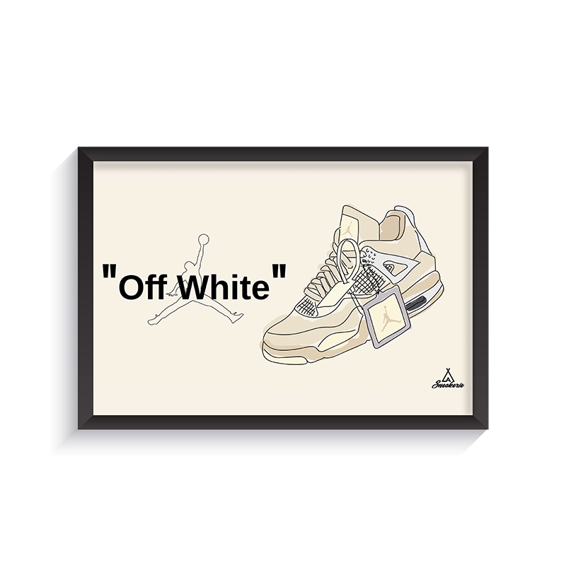 Cadre Nike Air Jordan 4 Off White | La Sneakerie