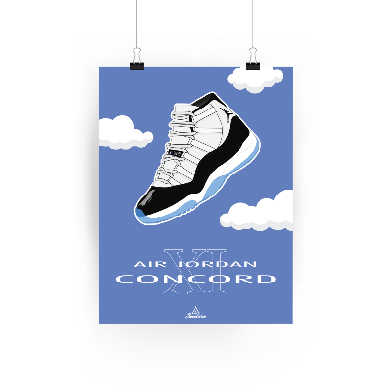 Poster Nike Air Jordan 11 Concord La Sneakerie