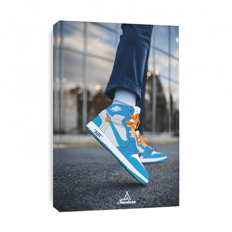 Aj1 x off white blue online