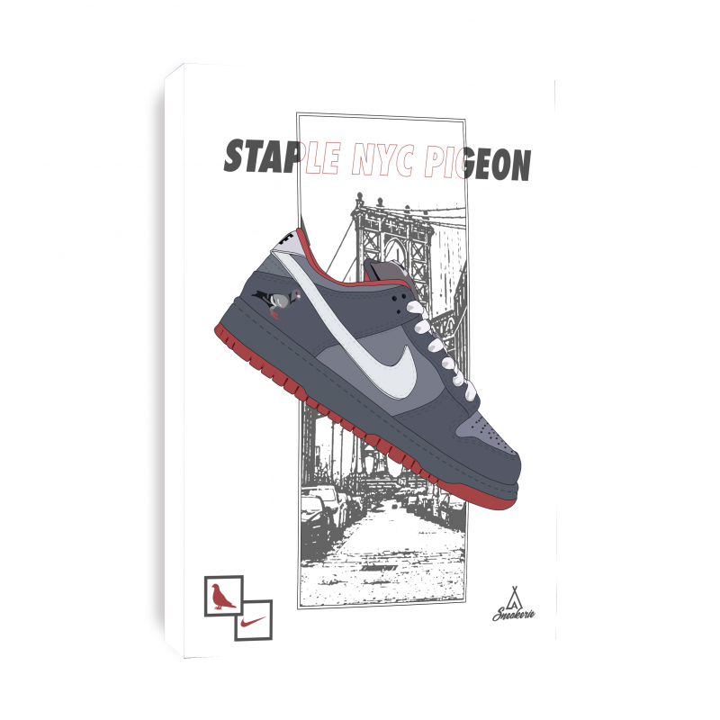 Tableau Nike Dunk Low Staple NYC Pigeon La Sneakerie