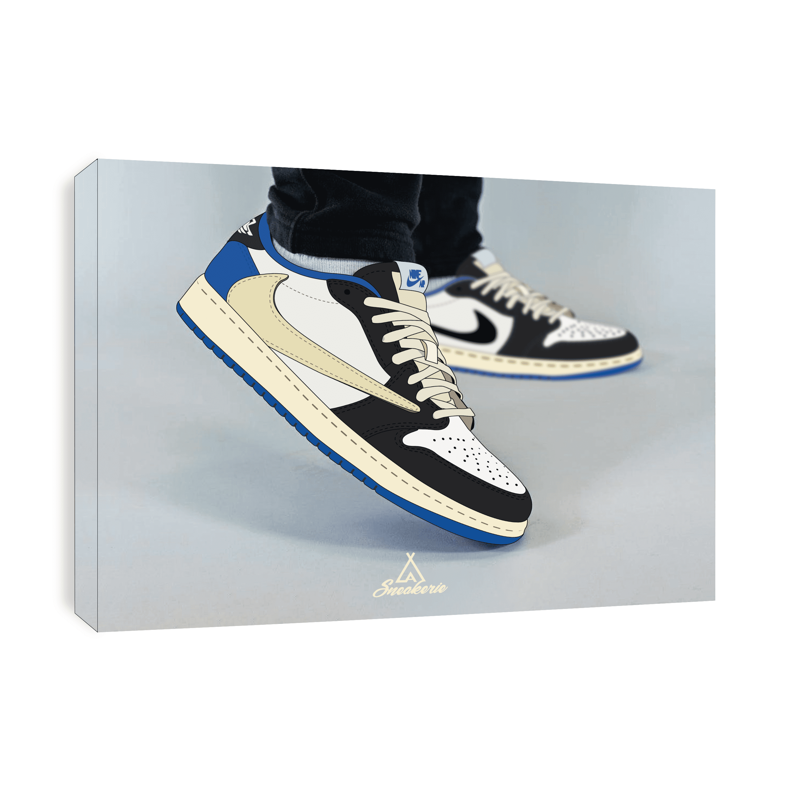 Leinwand Nike Air Jordan 1 Low OG SP Travis Scott X Fragment La S