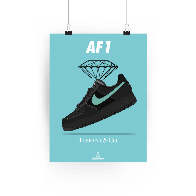 Poster Air Force 1 Tiffany and Co La Sneakerie