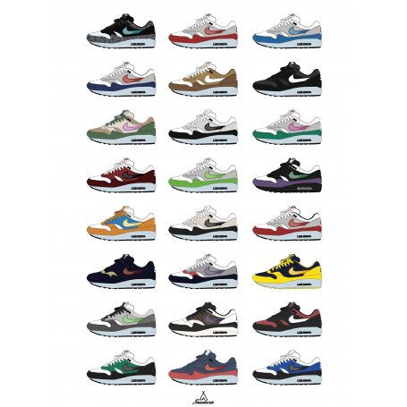 Poster collection Nike Air Max 1 | La Sneakerie