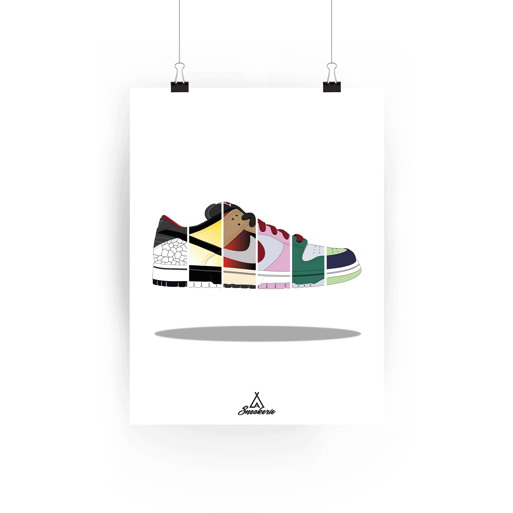 Affiche NIKE DUNK LOW minimaliste Décoration / Affiche / Nike