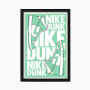 Rahmen Nike AJ1 Dunk Green | La Sneakerie